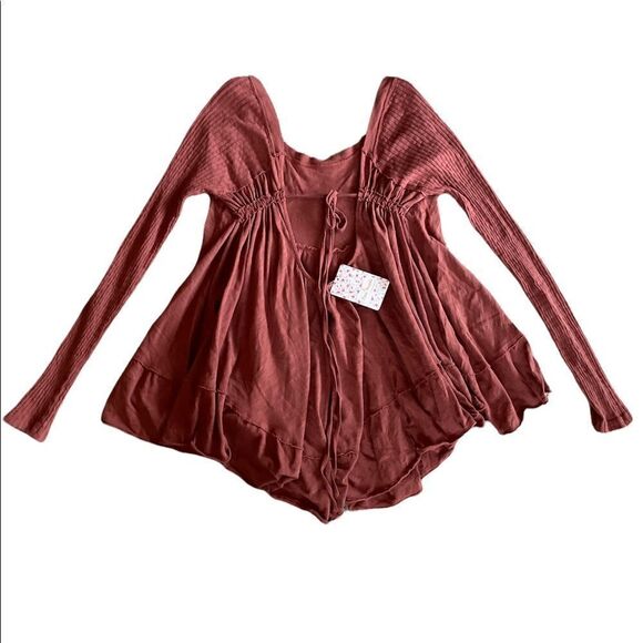 Free People Sundae T-Shirt Ginger Snap XS - Picture 3 of 6